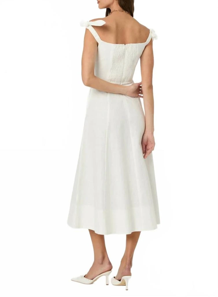 Shop Charelin Linen Off Shoulder Dress In White on Sale at BeyondStyle   Get 33% Off Charelin Linen Off Shoulder Dress In White with Limited-Time  Flash Deals, Exclusive Discounts, and Special Offers.