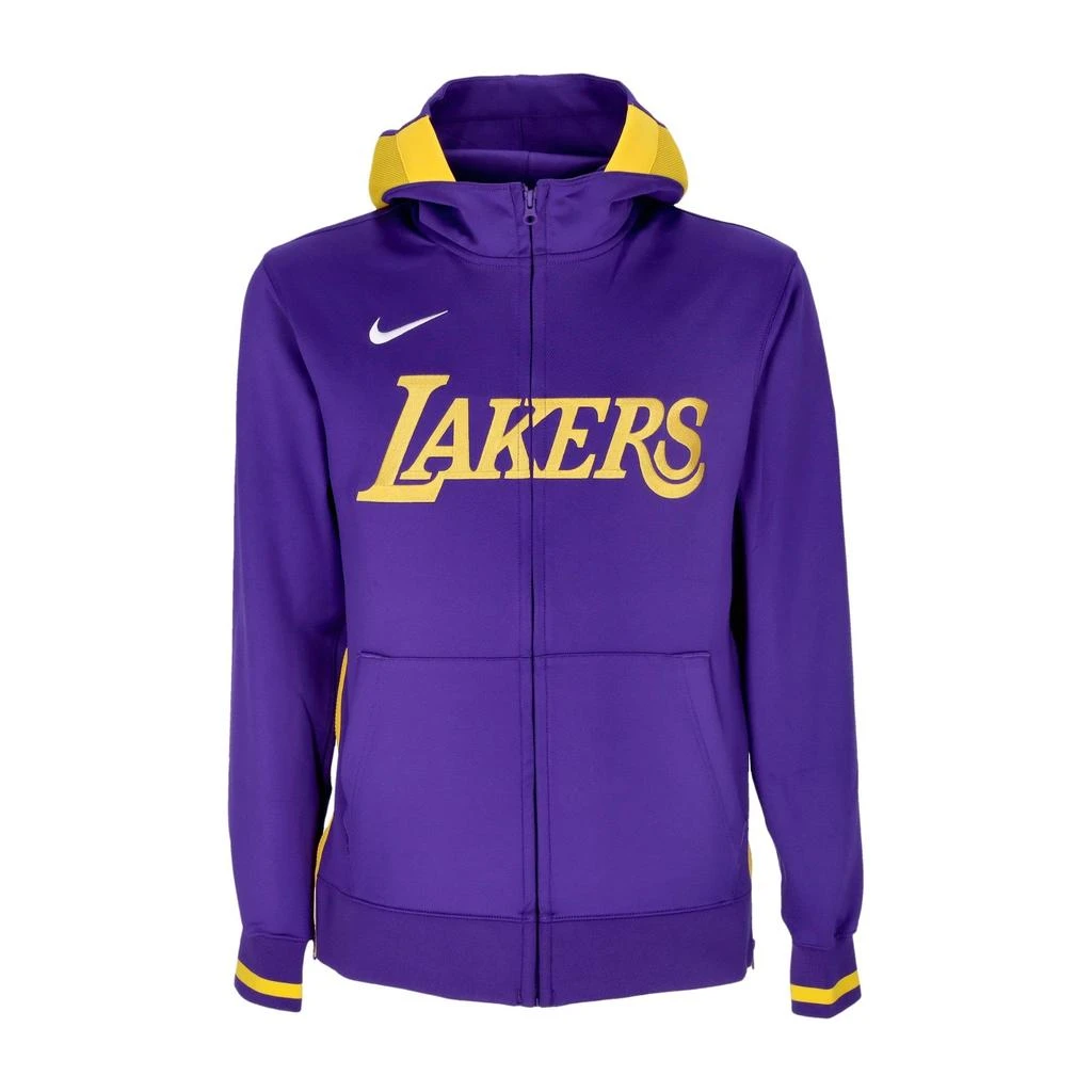 NIKE Men's Lightweight Zip Hoodie Nba Dri-fit Showtime Hoodie Full-zip Loslak Field Purple/amarillo/field Purple/white 1