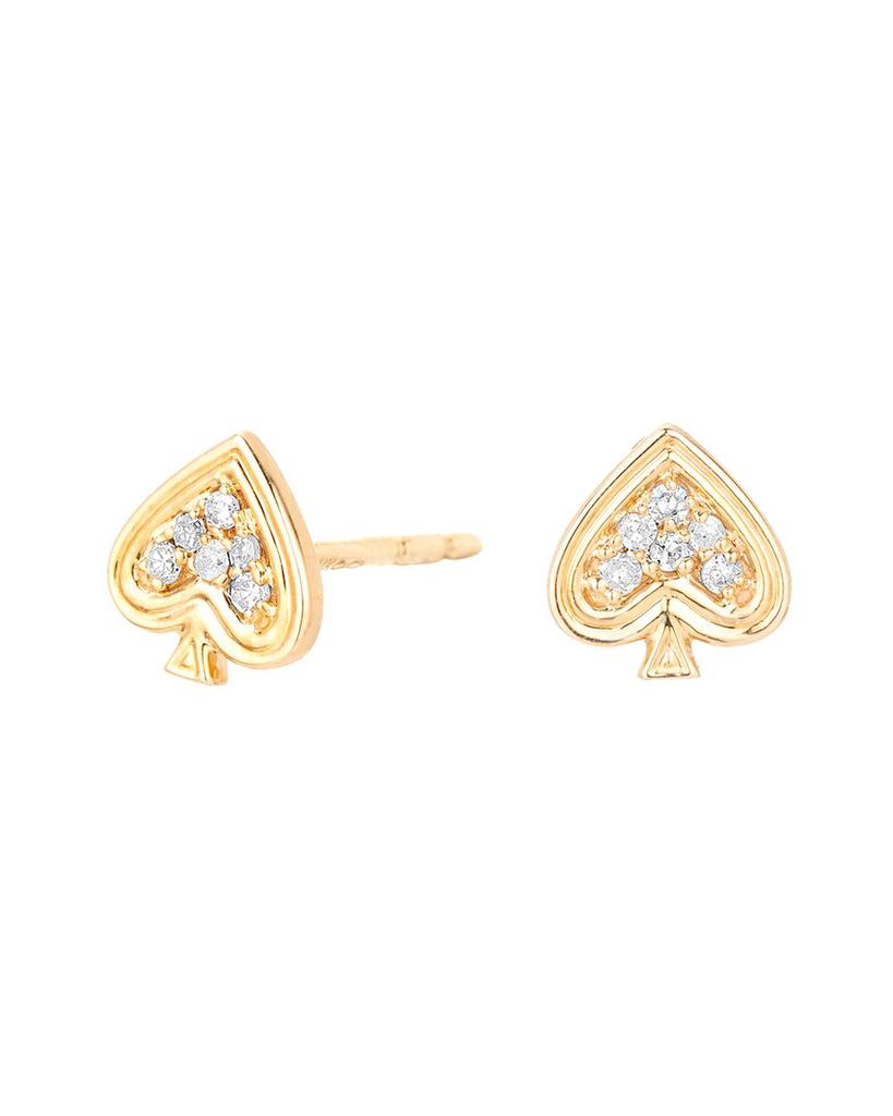 Adina Reyter 14K 0.04 ct. tw. Diamond Make Your Move Spade Earrings