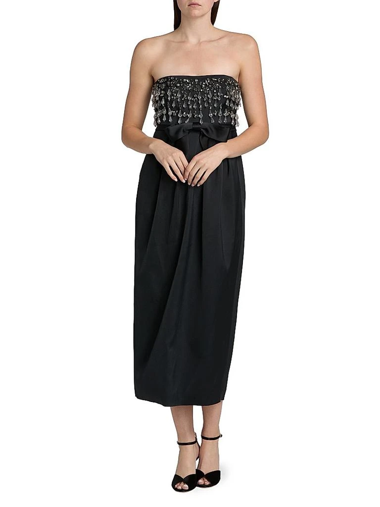 Cinq à Sept Zelina Crystal-Embellished Strapless Midi-Dress 3