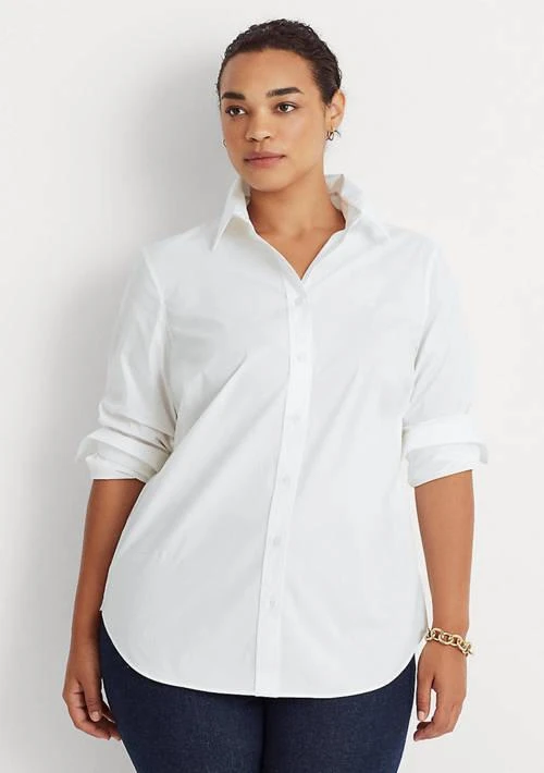 Ralph Lauren Ralph Lauren Plus Size Easy Care Cotton Shirt 1