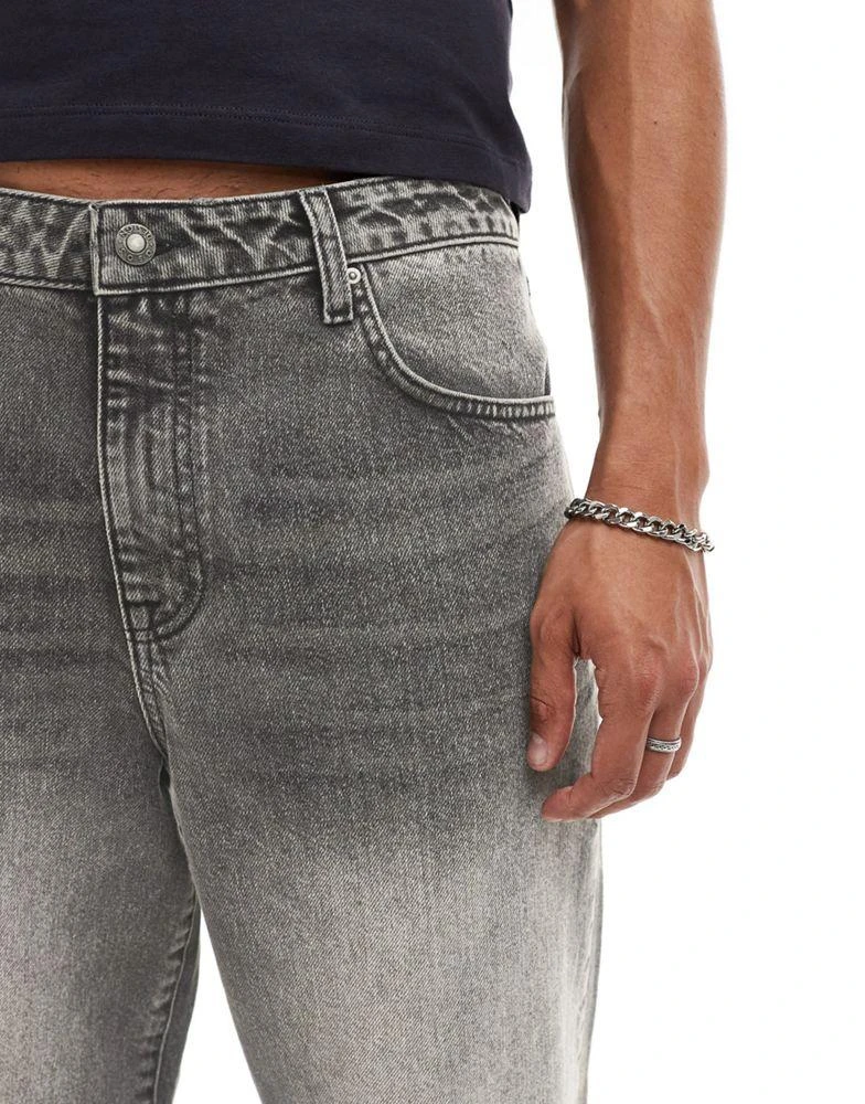 ASOS ASOS DESIGN baggy jeans in washed black 5