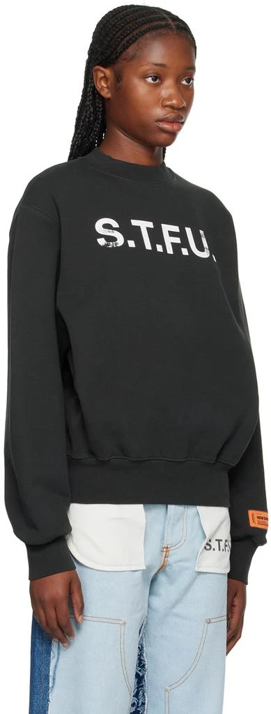 Heron Preston Black 'S.T.F.U.' Sweatshirt 2