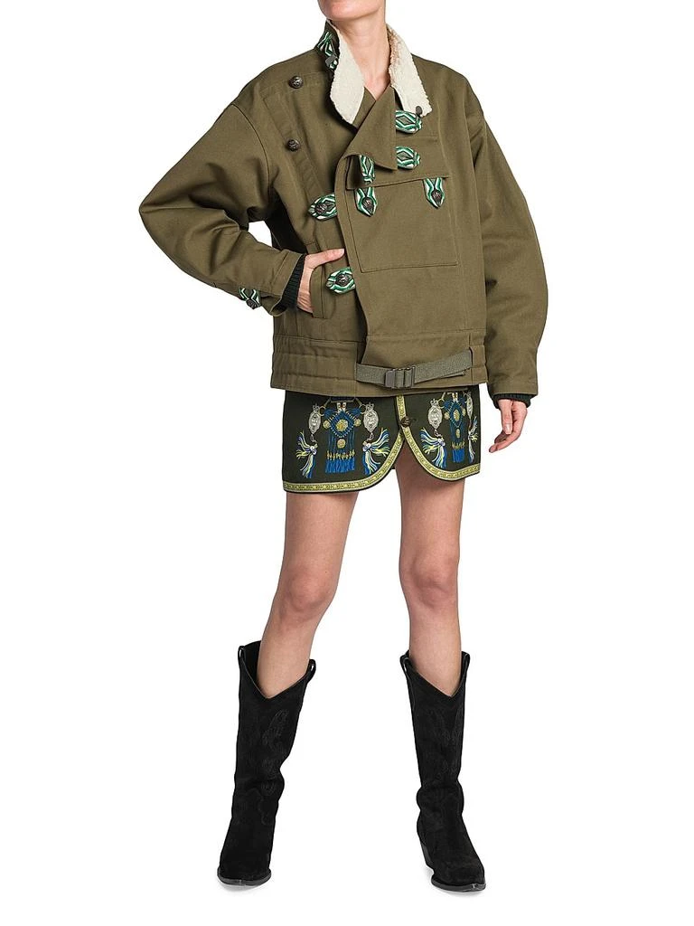 ETRO Faux Fur Collar Jacket 2