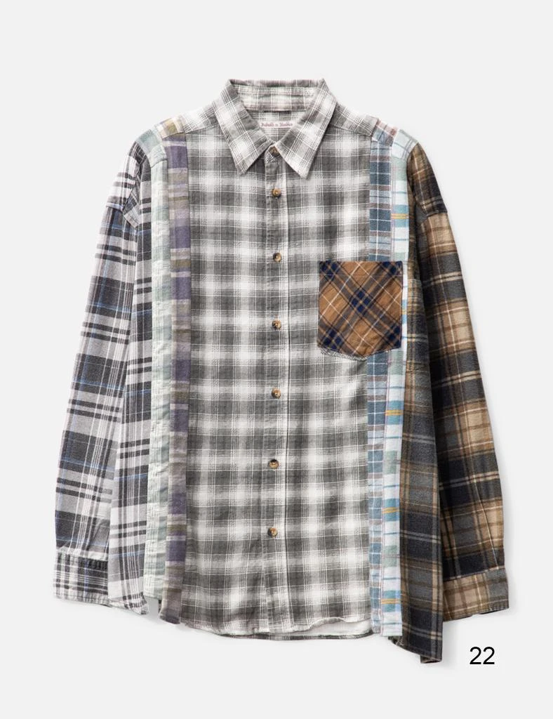 Needles 7 Cuts Wide Flannel Shirt 27
