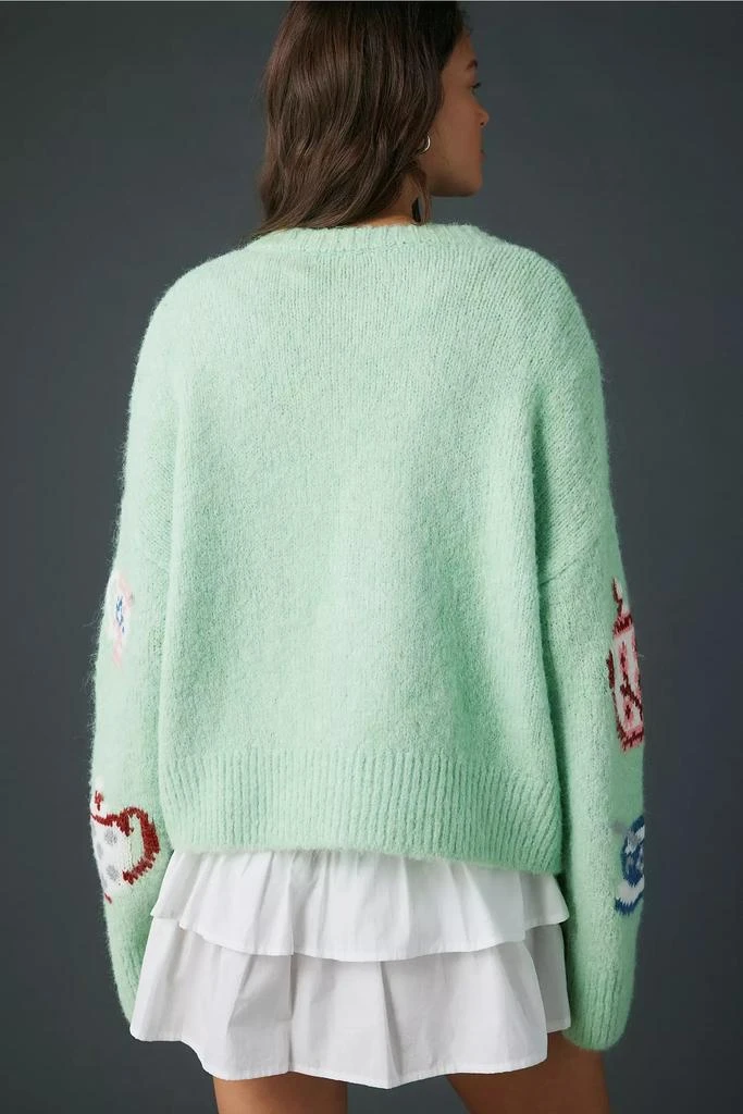 BDG BDG Becca Tea Time Brushed Knit Oversized Cardigan 4