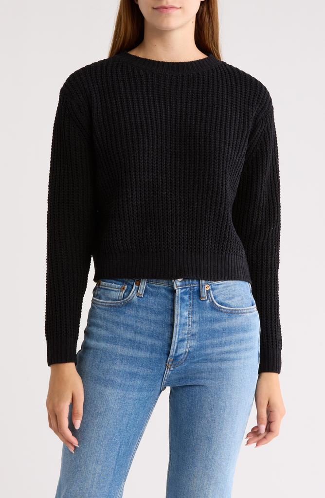 Cotton Emporium Chenille Crop Sweater