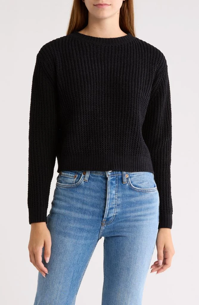 Cotton Emporium Chenille Crop Sweater 1