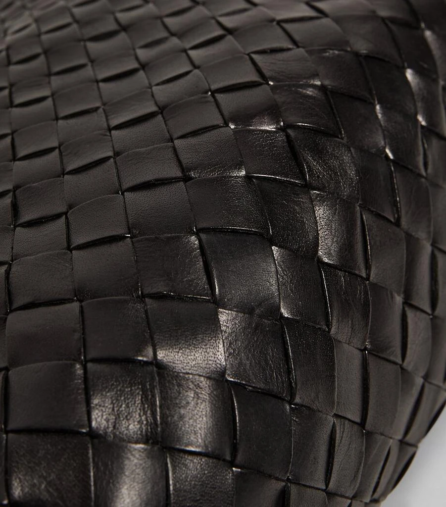 DRAGON DIFFUSION Small Leather Woven Santa Croce Tote Bag 3