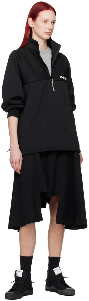Comme des Garcons Black Half-Zip Sweatshirt 4