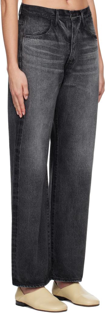 AURALEE SELVEDGE LIGHT DENIM BLACK サイズ3 Auralee Selvedge Light Denim Pants Black | Cultizm