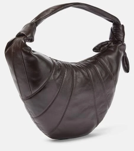 Lemaire Fortune Croissant leather shoulder bag 4