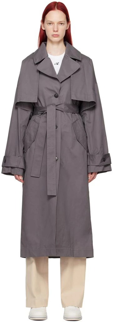 Axel Arigato Gray Atom Trench Coat 1