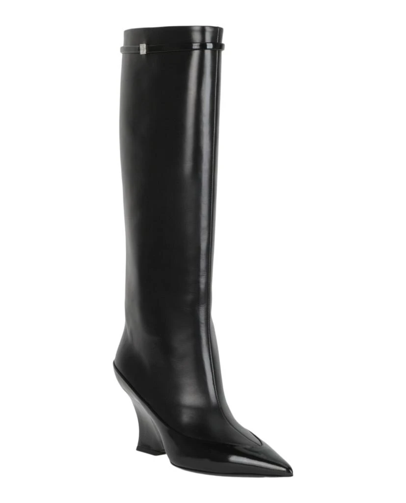 Givenchy Raven Tall Leather Wedge Boots 2