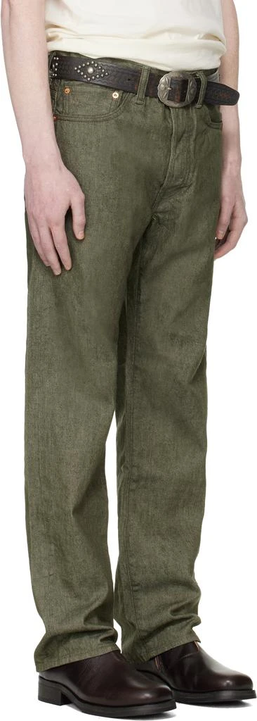 RRL Khaki Vintage 5-Pocket Selvedge Jeans 2