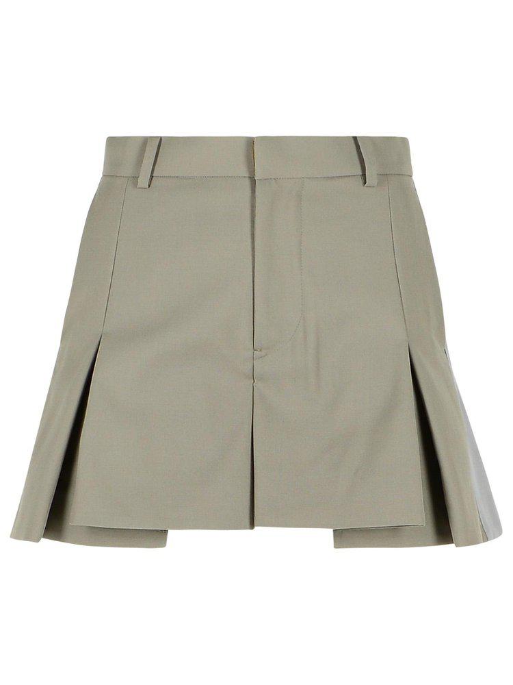 Sacai Sacai Pleat Mini Skirt