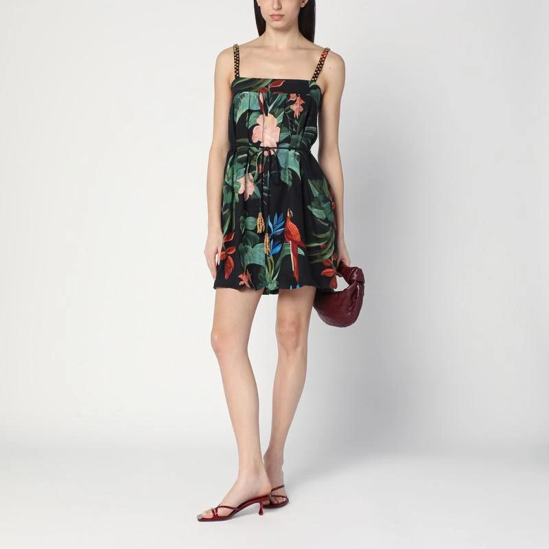 Shop Midnight Macaw Fiesta black mini dress in linen blend on Sale at  BeyondStyle  Get 41% Off Midnight Macaw Fiesta black mini dress in linen  blend with Limited-Time Flash Deals, Exclusive
