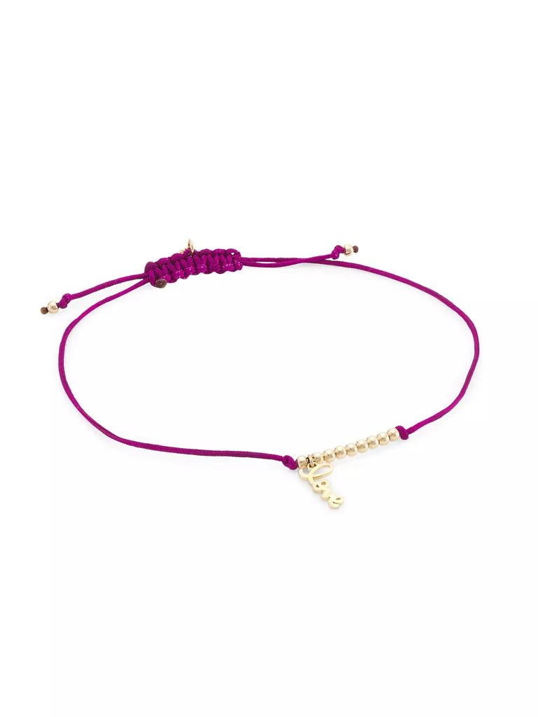 Sydney Evan Pure Love Script On Raspberry Cord 1