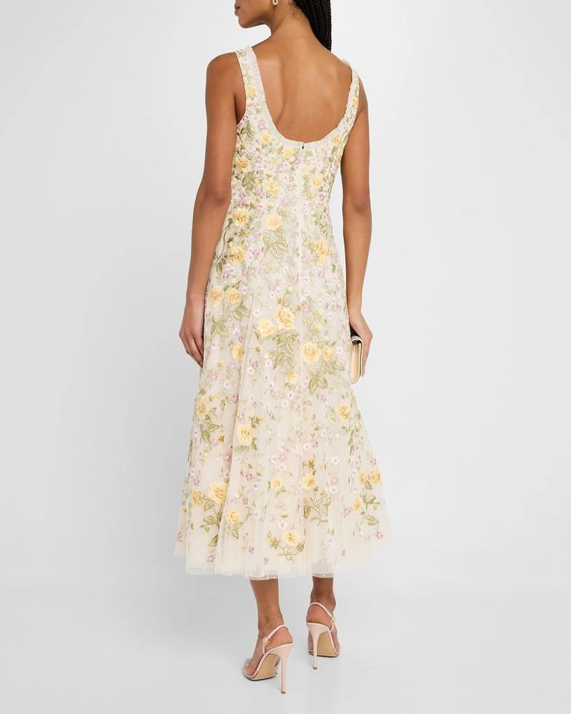 Needle & Thread Embroidered Florine Scoop-Neck Ballerina Dress 3