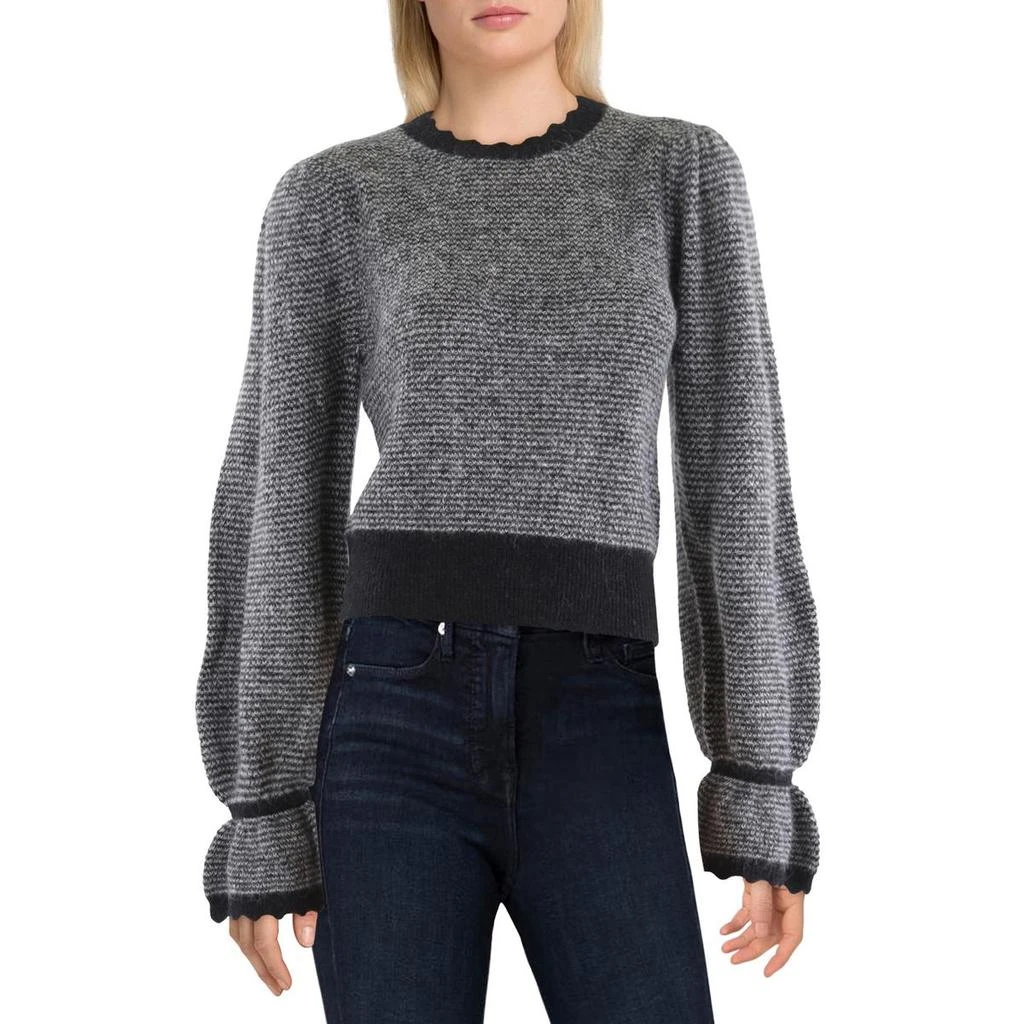 Shop Womens Scalloped Knit Pullover Sweater on Sale at BeyondStyle