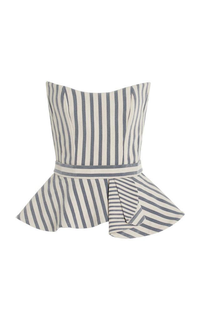 Andres Otalora Andres Otalora - Exclusive Striped Top - Stripe - US 10 - Moda Operandi