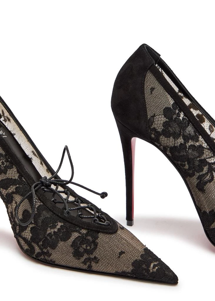 Christian Louboutin KM Lace 100 suede pumps 4
