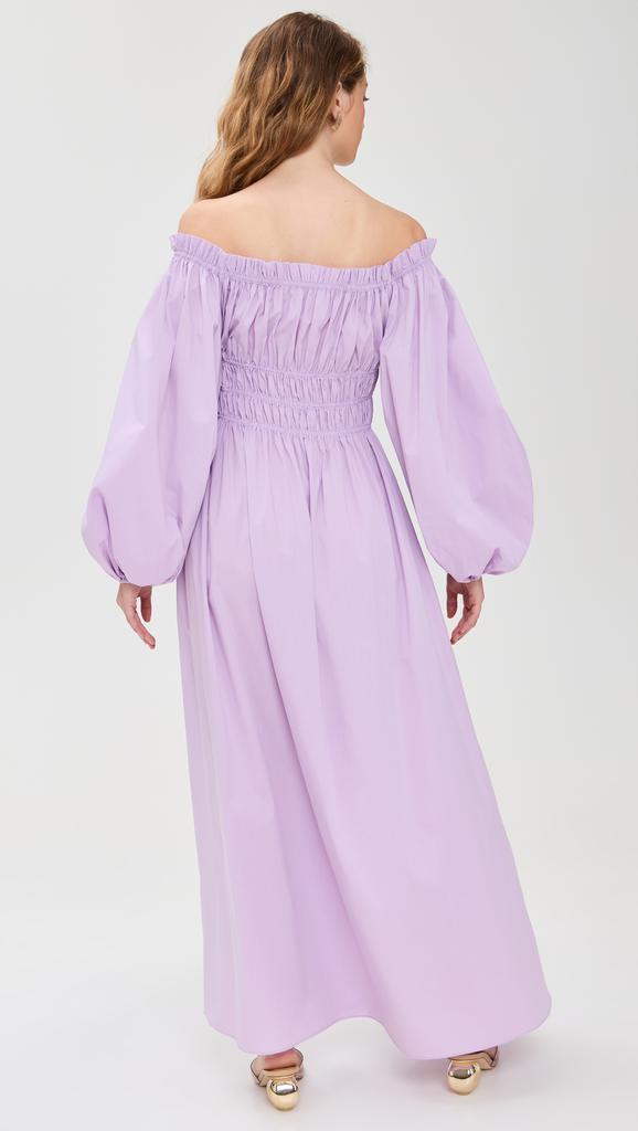 CAROLINE CONSTAS Raquela Off Shoulder Ruffle Maxi Dress