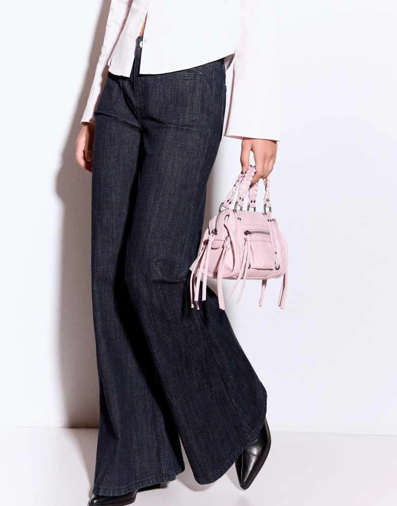 Bershka Bershka Mini bowling bag in pink 3