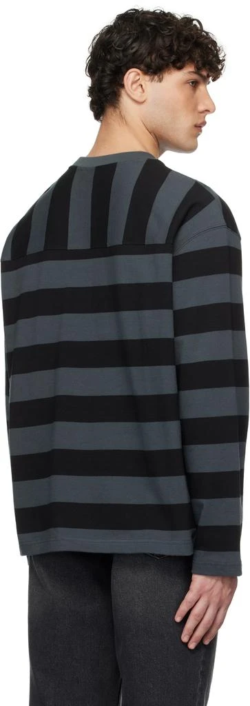 Uniform Bridge Gray & Black Striped Border T-Shirt 3
