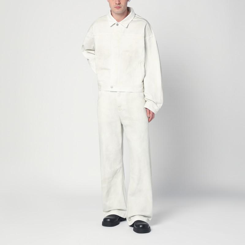 Entire Studios Ivory denim trousers