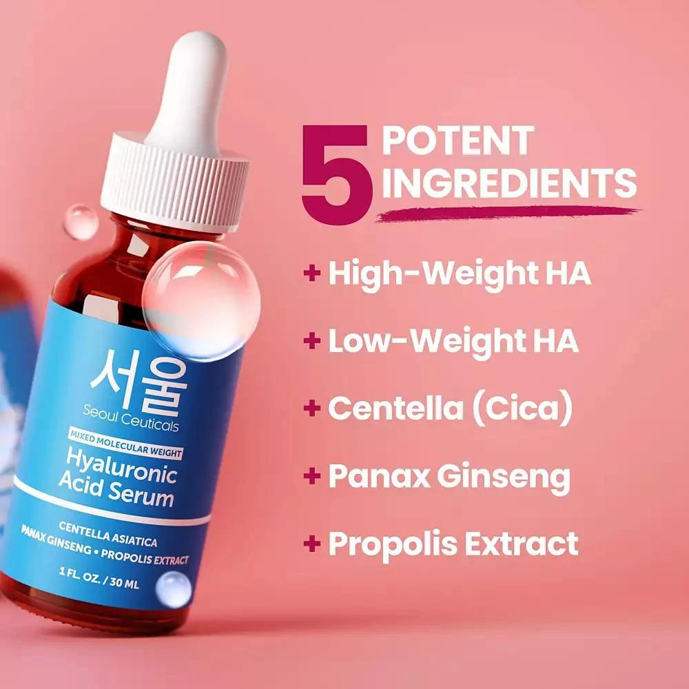 Seoul Ceuticals Korean Skincare Hyaluronic Acid Serum K Beauty Skincare 5