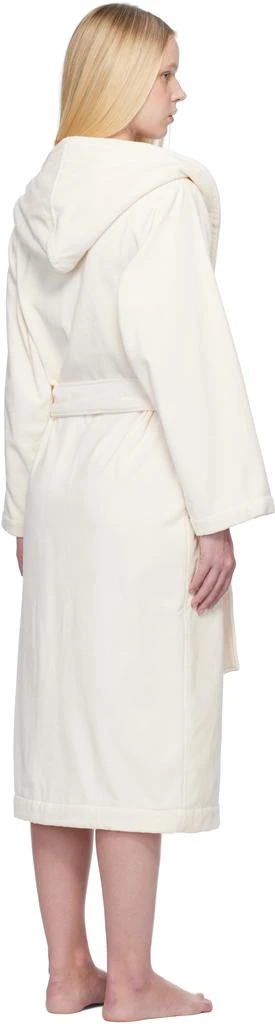 Tekla Beige Terry Hooded Bathrobe 3