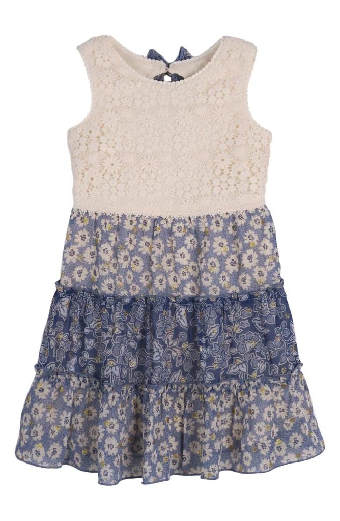 Zunie Kids' Sleeveless Tiered Dress 1