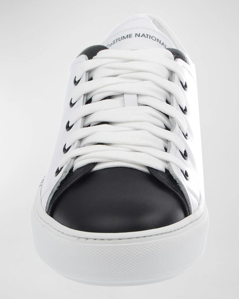 Costume National Men's Logo Bicolor Low-Top Sneakers 3