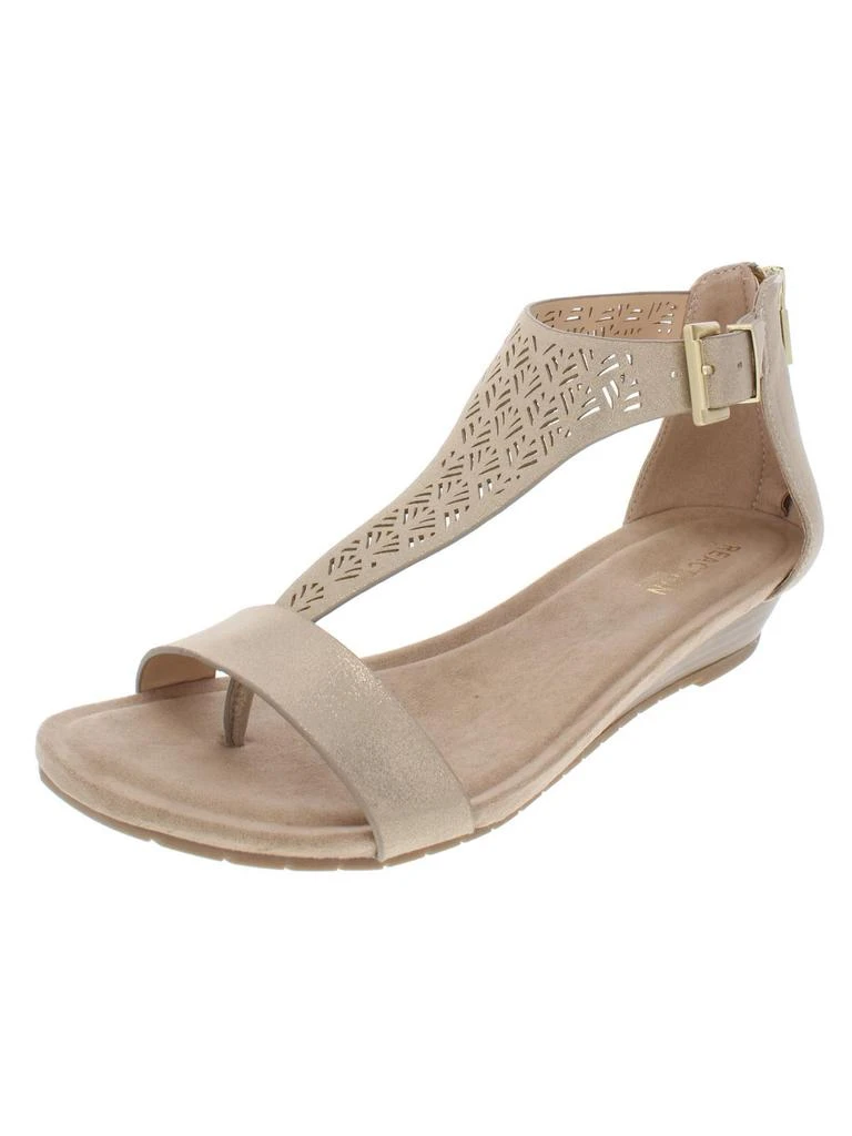 Kenneth Cole Great Gal  Womens T-Strap Wedge Sandals 1