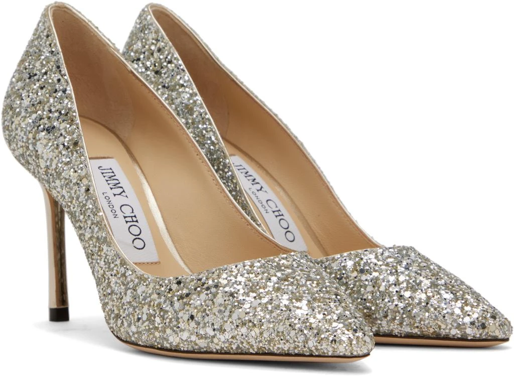Jimmy Choo Silver Romy 85 Heels 4