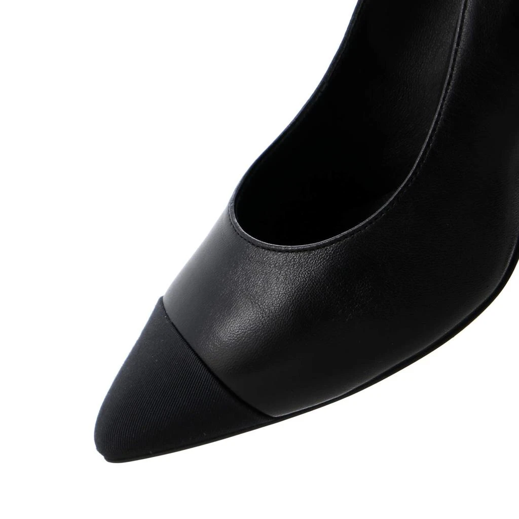 Chanel Women's Pearl Heel Pumps Leather 6