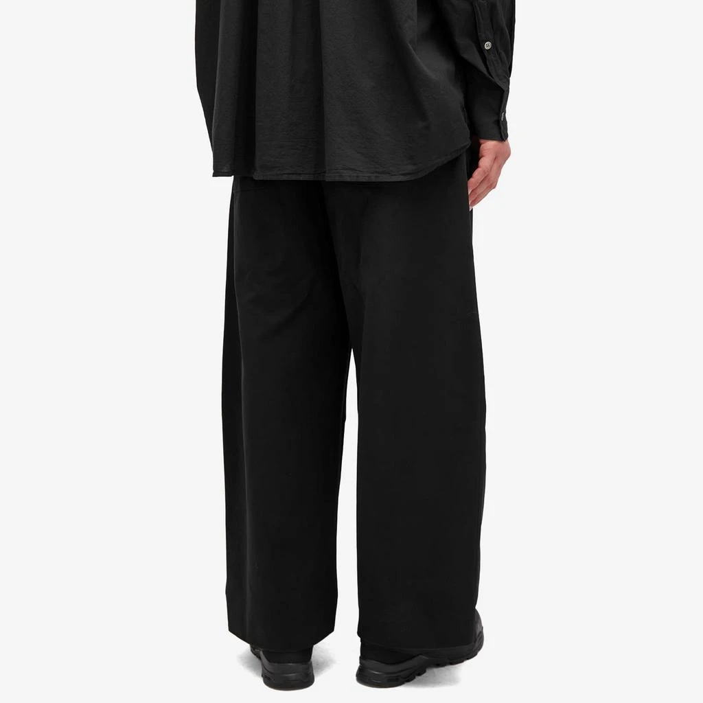 Studio Nicholson Studio Nicholson Sorte Deep Pleat Volume Twill Pant 3