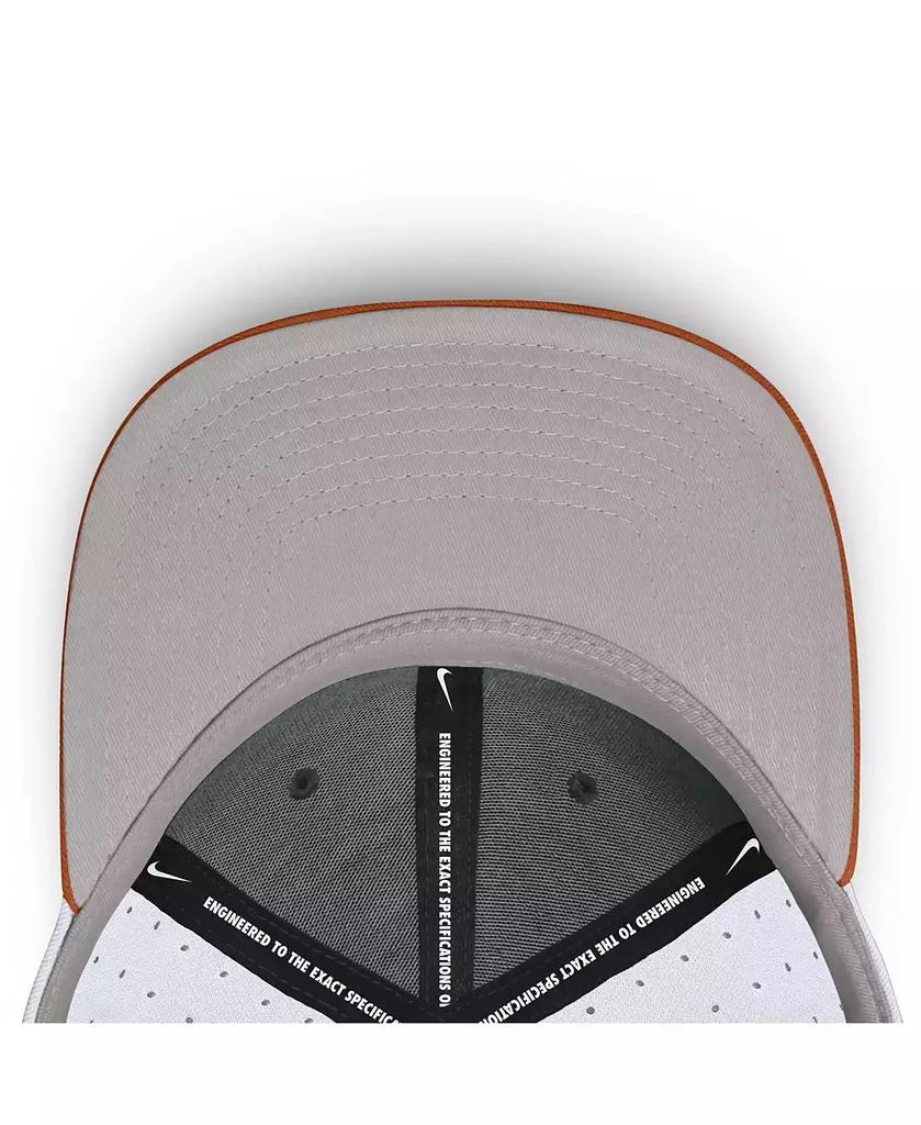 NIKE Men's White Texas Longhorns On-Field Dugout True Performance Fitted Hat 3
