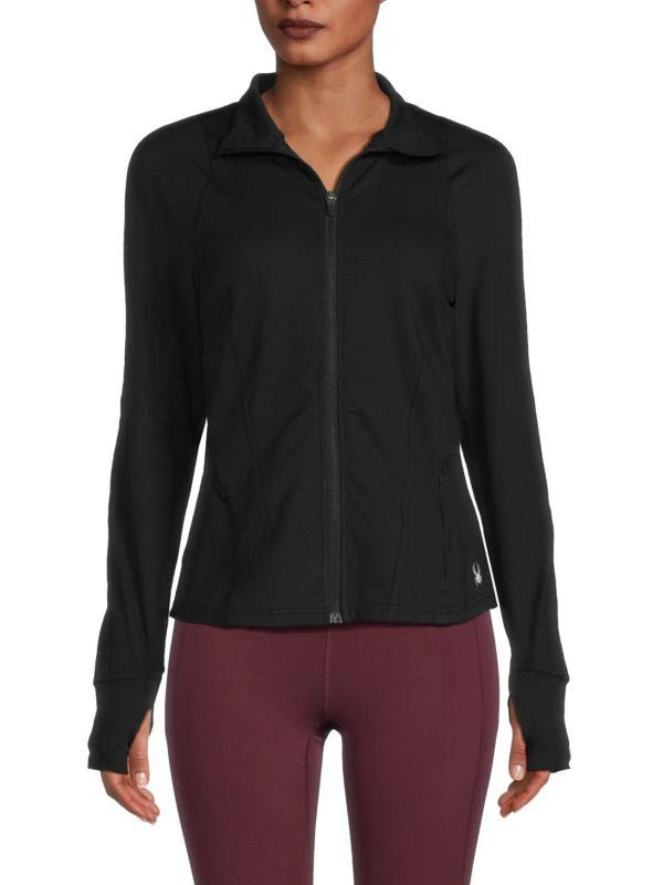 Spyder Mock Turtleneck Zip Front Jacket 1