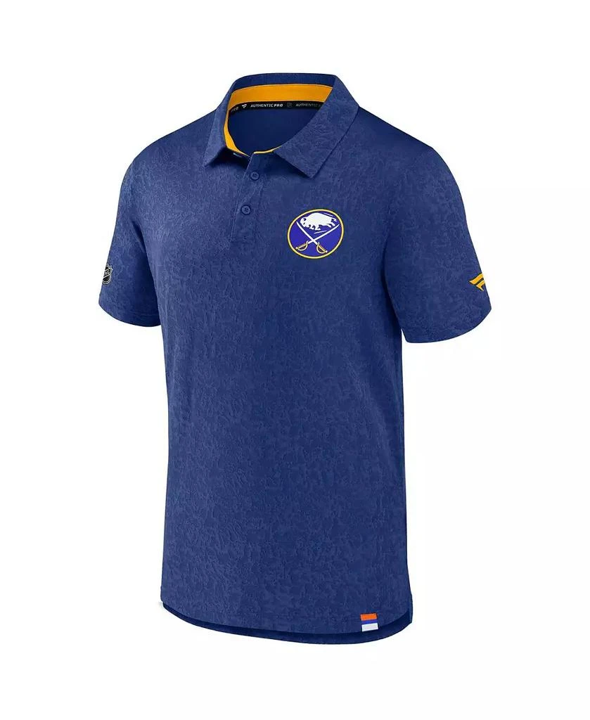 Fanatics Men's Royal Buffalo Sabres Authentic Pro Jacquard Polo Shirt 2