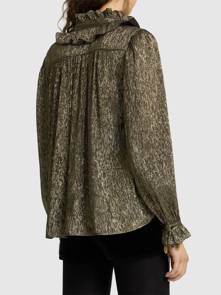 Chloé Lurex Georgette Shirt W/bow 2