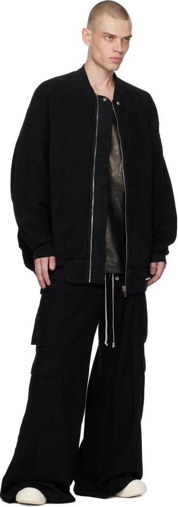 Rick Owens Black Porterville Jumbo Flight Bomber Jacket 4