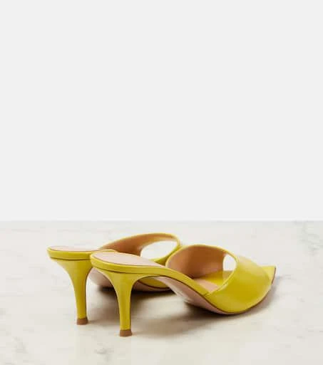 Gianvito Rossi Pat 70 leather mules 2