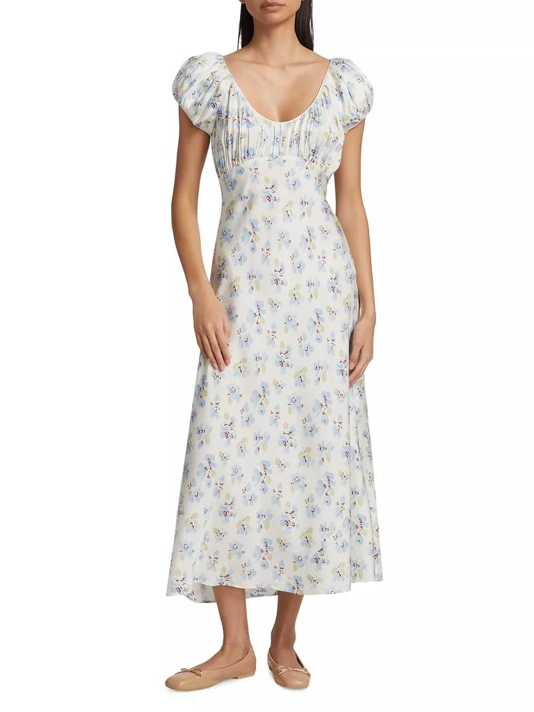DÔEN Florencia Silk-Blend Midi-Dress 3