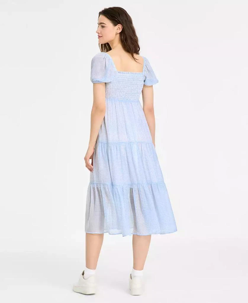 Celebrity Pink Juniors' Smocked Puff-Sleeve Midi Dress 5