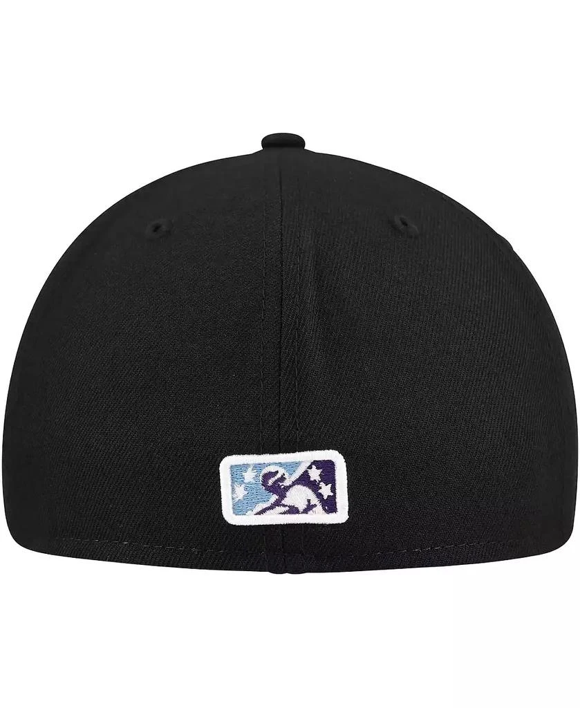 New Era Men's Black Durham Bulls Authentic Collection 59FIFTY Fitted Hat 2