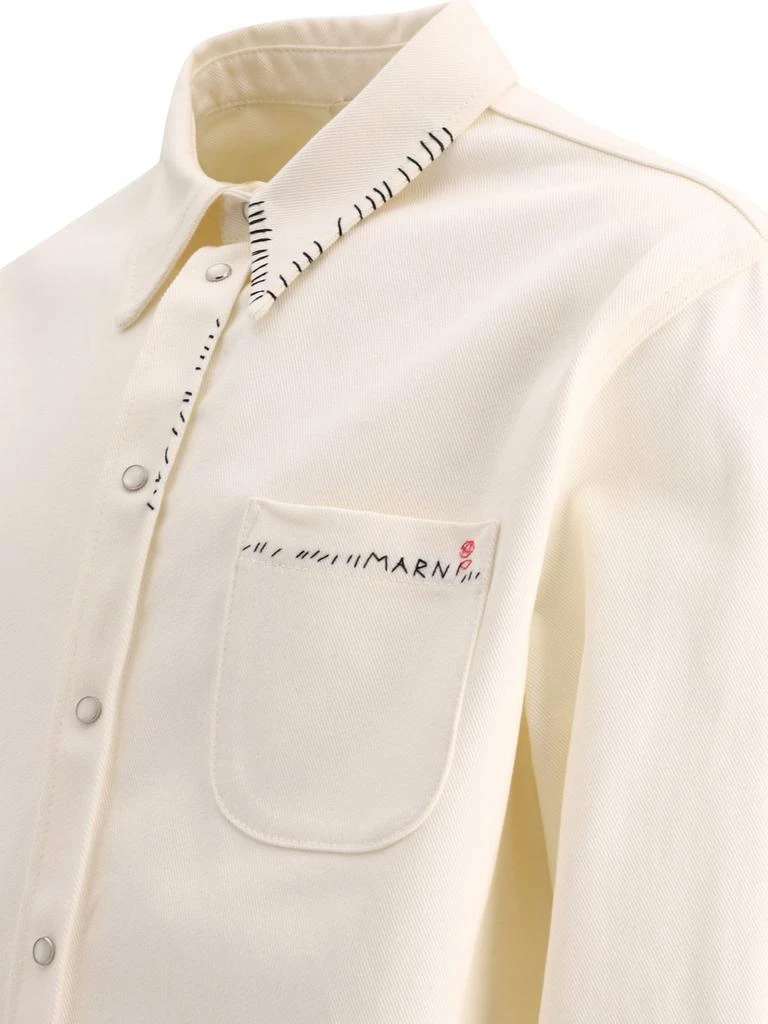 Marni Marni Logo-Embroidered Button-Up Shirt 4