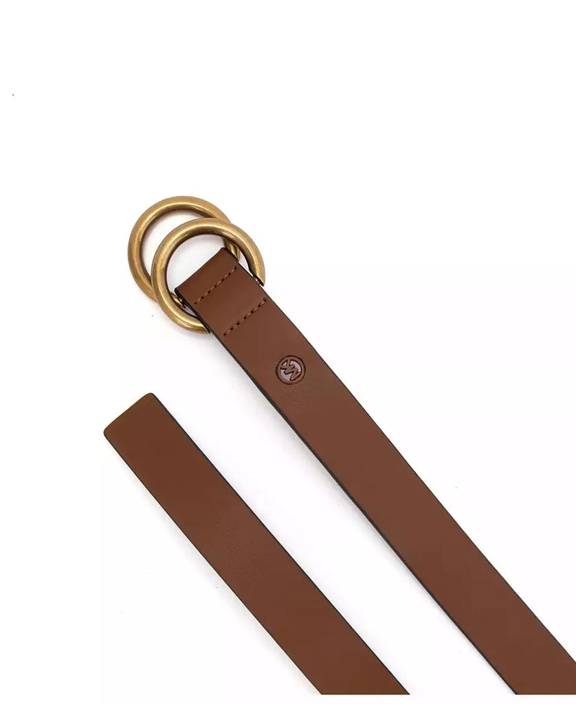 Michael Kors 25mm Double Ring Leather Belt 5