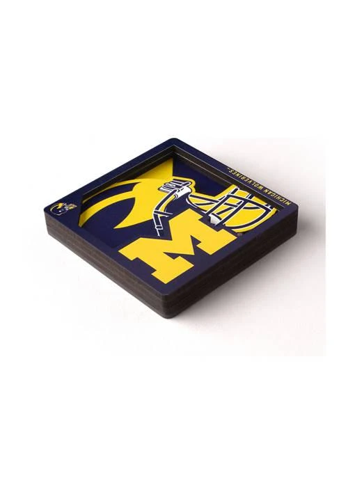 YouTheFan The Fan Ncaa Michigan Wolverines 3D Logo Series Magnets 2